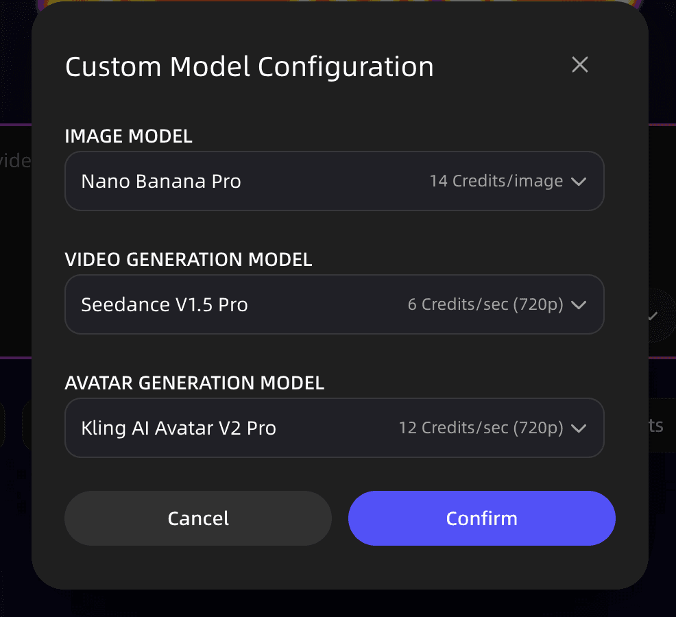 Setting Default Model