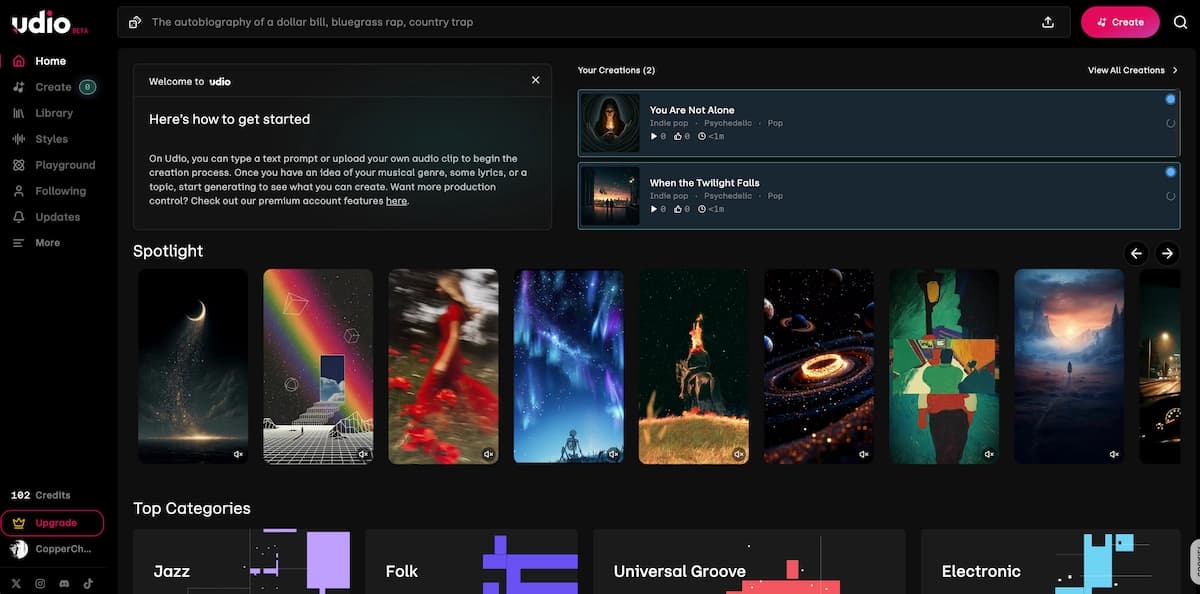 Udio AI Music Generator
