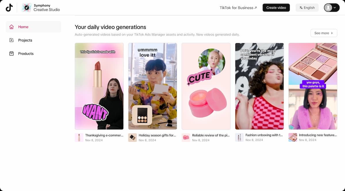 TikTok AI Symphony Creative Studio