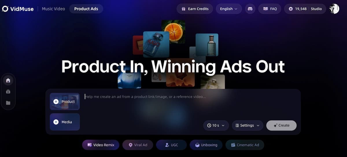 VidMuse AI Video Ads