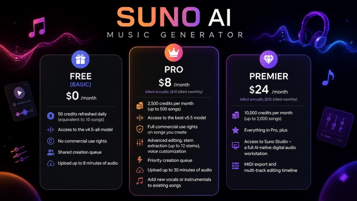 Suno AI Plans