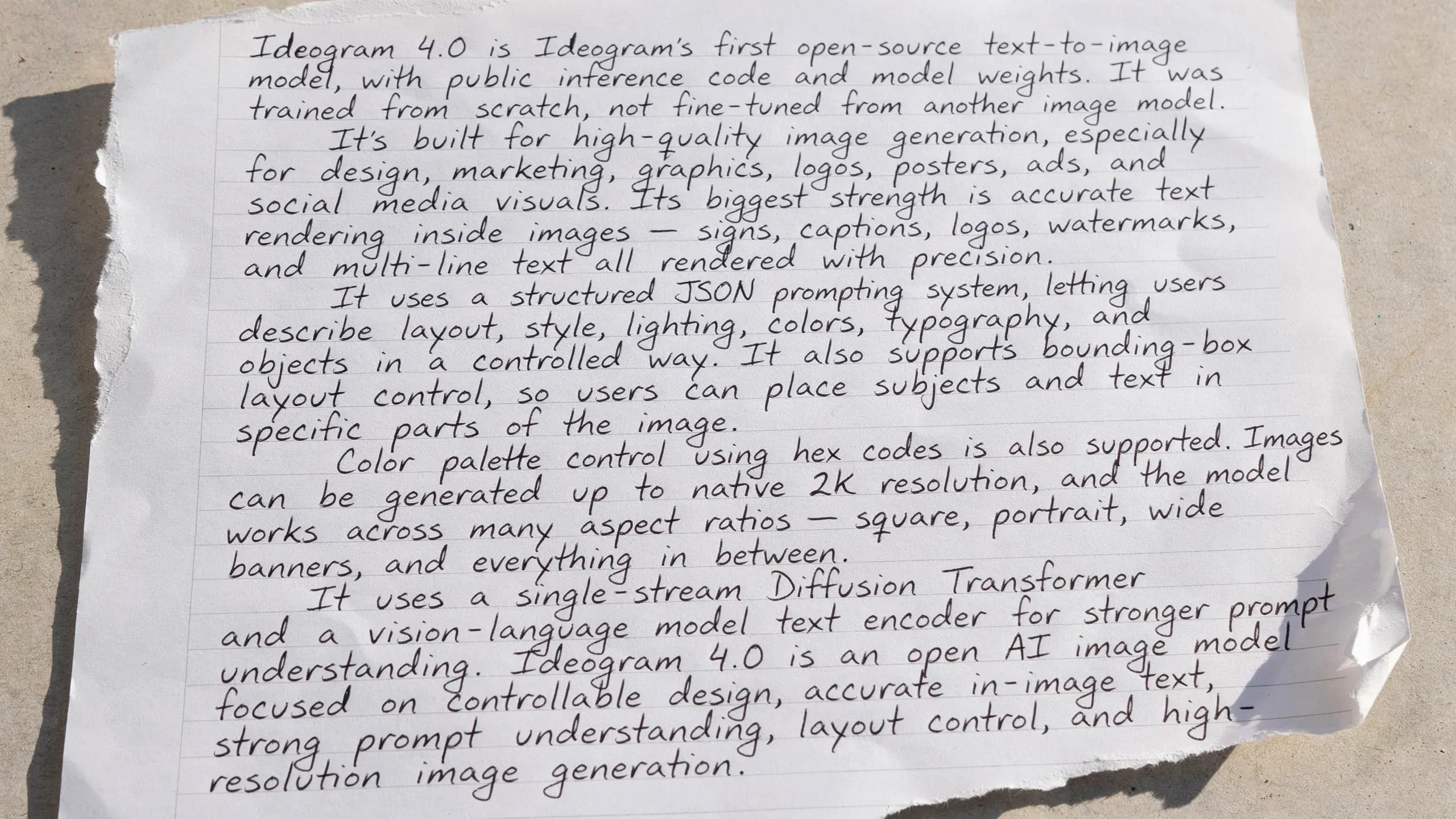 Ideogram 4.0 text rendering inside generated images