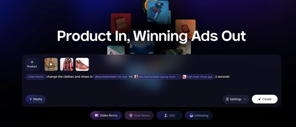 VidMuse AI UGC ad generator for product videos