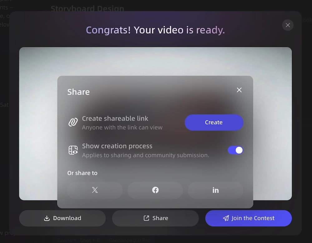 Final product launch video rendered and ready to publish