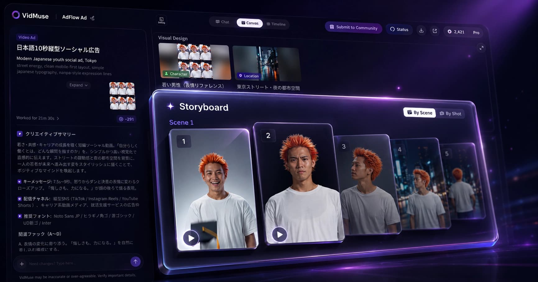 VidMuse AI generate video clips from keyframes