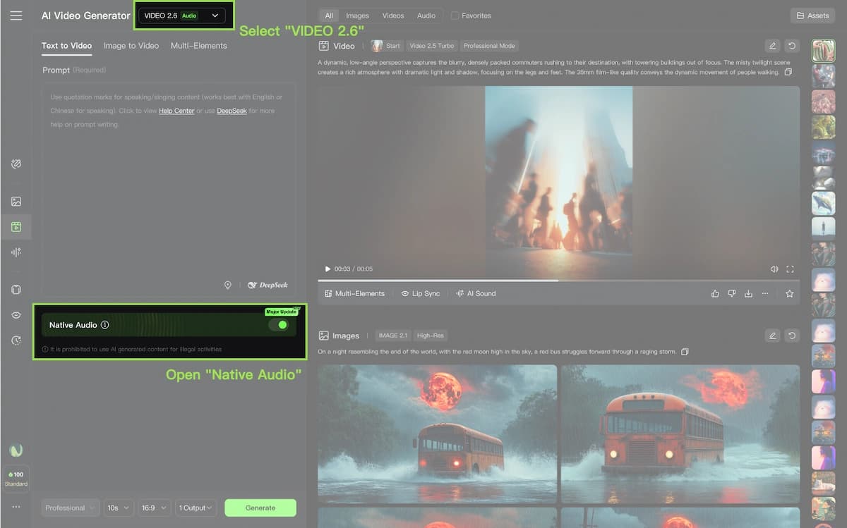 Kling 2.6 Native Audio
