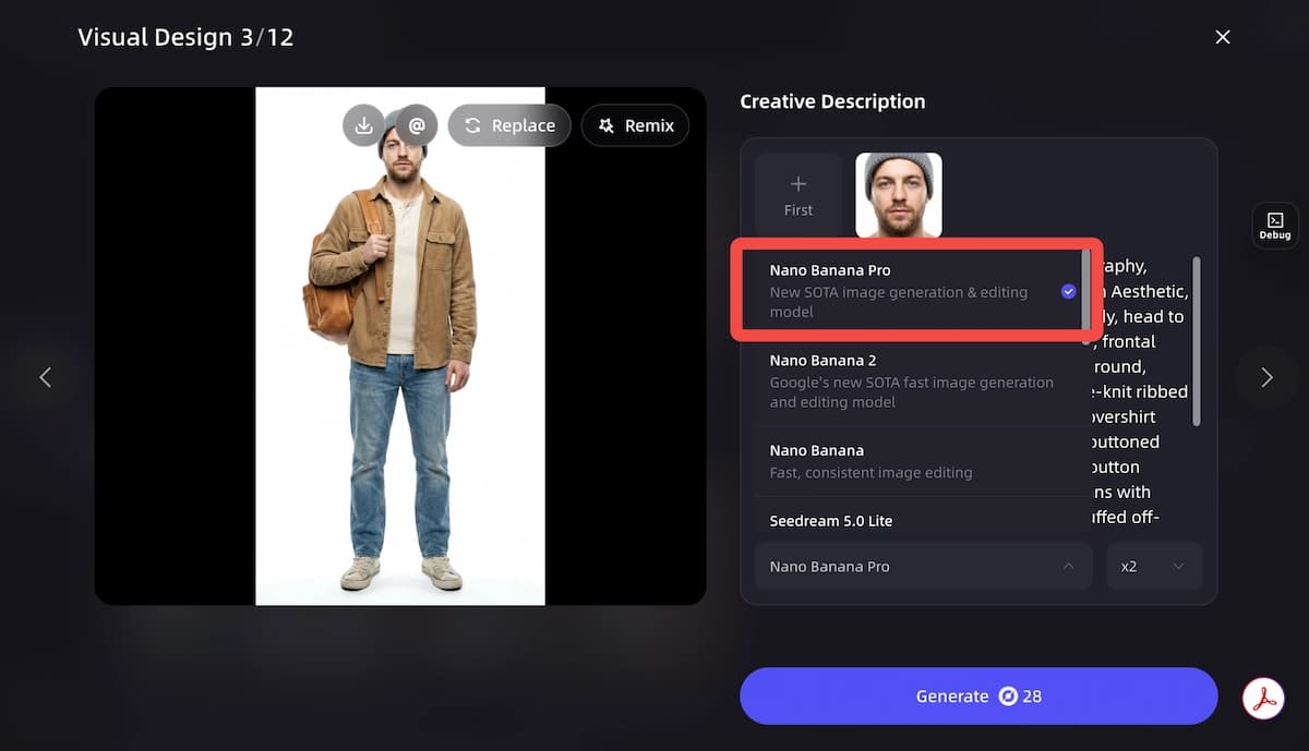 Nano Banana Pro fits the VidMuse AI video agent workflow