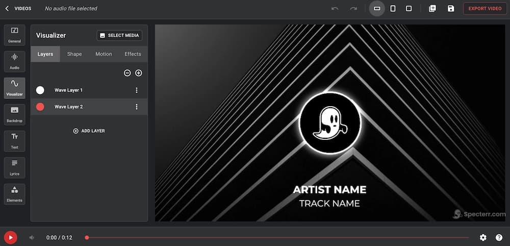 Specterr free music visualizer