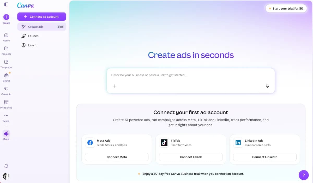 Canva AI Ad Generator