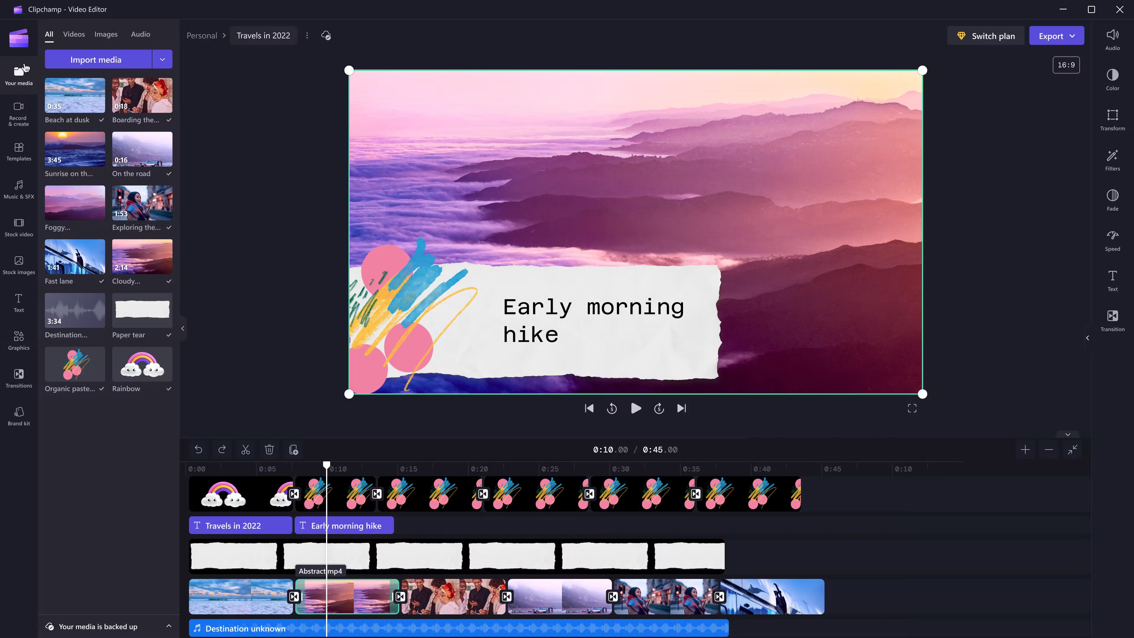 Clipchamp free music visualizer