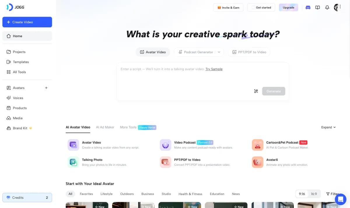 JoggAI AI Ad Generator
