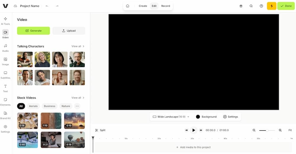 VEED free music visualizer