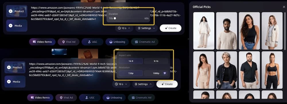 Configure VidMuse AI Video Settings