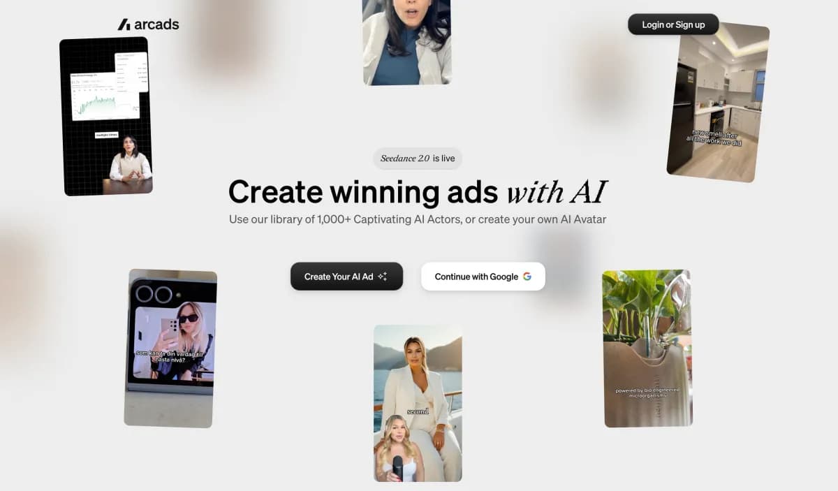 Arcads AI Ad Generator