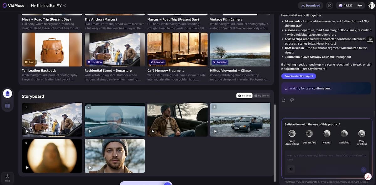 Review the Scene and Shots List and Storyboard