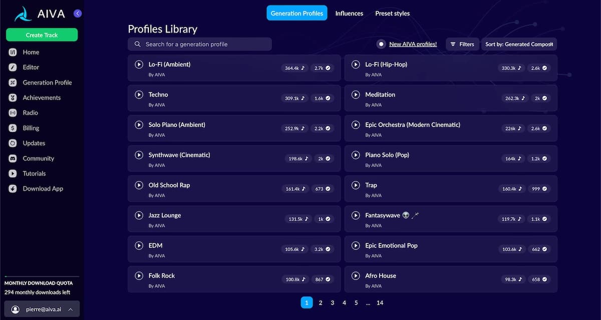 AIVA AI Music Generator