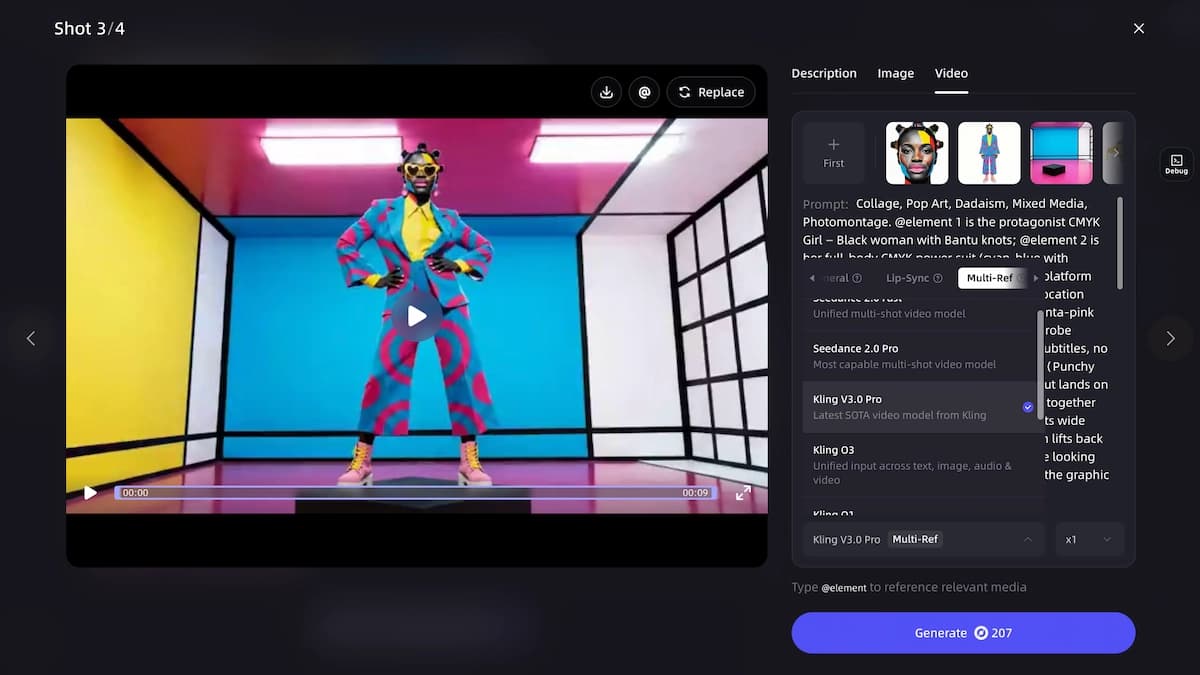 Kling V3.0 Pro in VidMuse AI