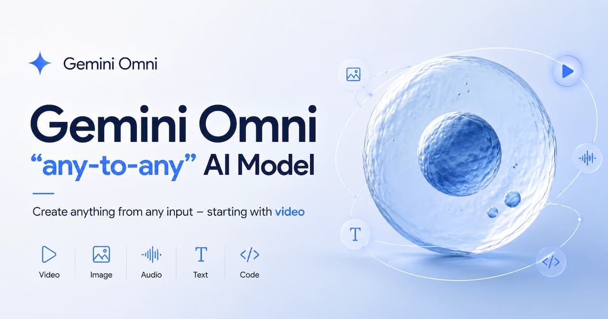 Gemini Omni: Google's Any-to-Any AI Video Model