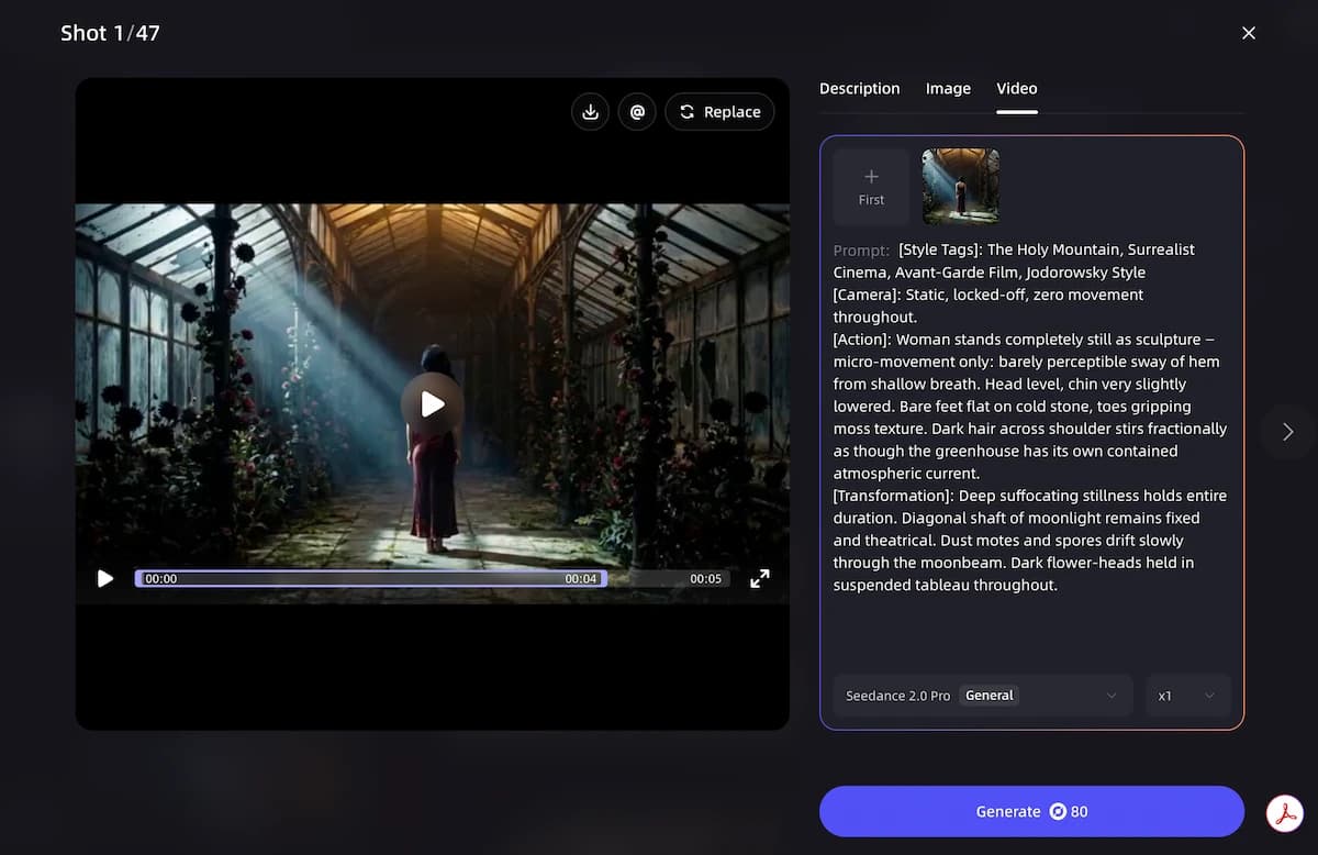 Use reference inputs for Seedance 2.0 in VidMuse